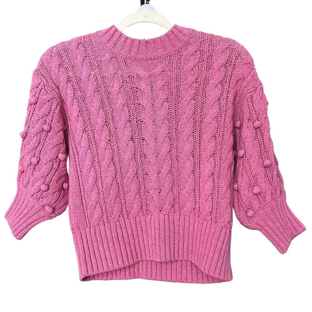 Ann Mashburn Pink Cable Knit Sweater‎